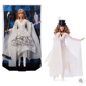 Mattel Barbie Signature Stevie Nicks Bella Donna with Flowing white Dress New